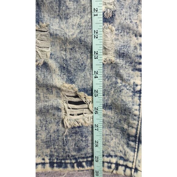 Road Narrows Jeans Pants NYC Distressed Slim Smoke White Wash Relaxed Jeans - Picture 6 of 10